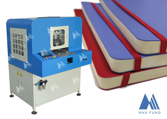 Semi-Auto Notebook Elastiek band in te voegen machine, Strap Band Binding Machine voor dagboeken MF-SEM450