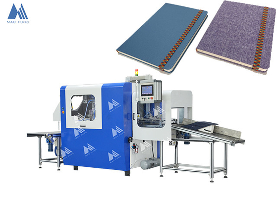 Volledig automatische hardcover elastic band joining machine notebook elastic band binding machine MF-FEM450