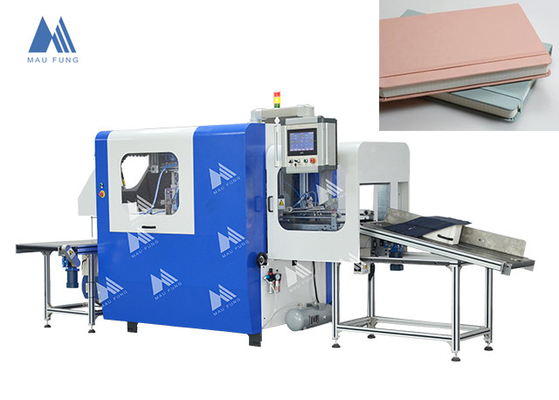 Volledig automatische hardcover elastische band applicatie machine voor notebook elastische band bindend MF-FEM450