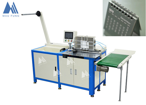 China Semi Auto Twin Loop Draadbindingsmachine Voor Notebook Draadbinding MF-SDM520