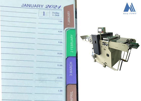 De volledig Autoindex Tab Punching Machine mf-PBM350 van Agenda'snotitieboekjes