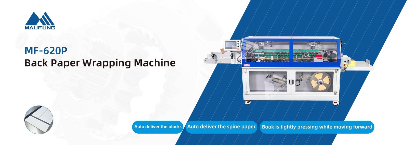boek terug afrondingsmachine
