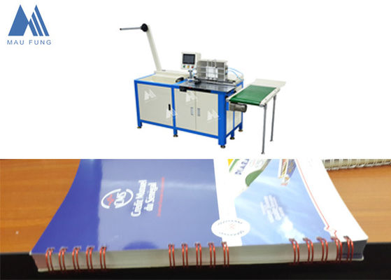 China Semi Auto Twin Loop Draadbindingsmachine Voor Notebook Draadbinding MF-SDM520