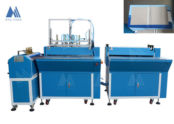 Dubbele stations grijze kartonnen verpakkingsmachine voor het maken van dozen voor boeken MF-SCM500A2